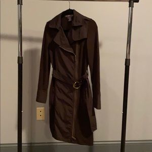 Chocolate brown coat dress